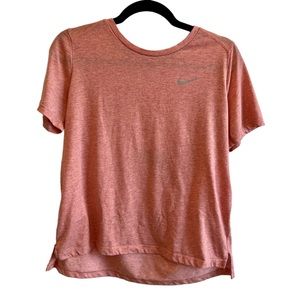 Nike Salmon Pink Running Short Sleeve Top - L